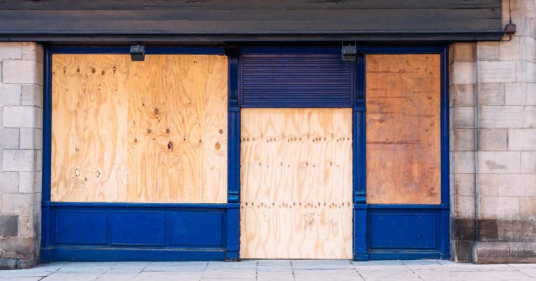 Emergency boarding up in Dagenham